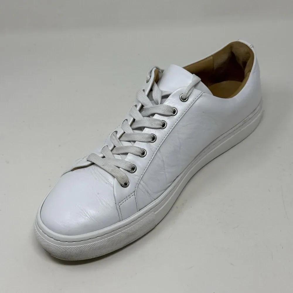 Thursday Boot Company White Leather Low-Top Sneakers